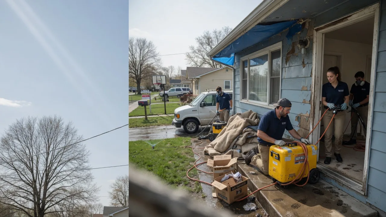 Basement Flood Cleanup in Old Washington, OH near me